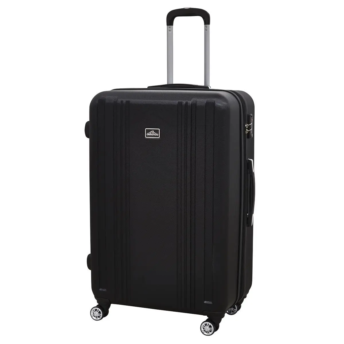 Dellonda 3-Piece Lightweight Luggage Suitcase Trolley Set ABS TSA Lock Black - Image 12