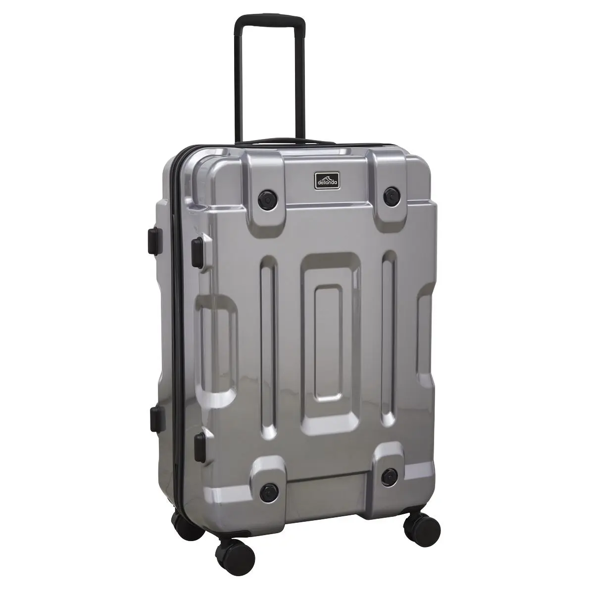 Dellonda 3pc Lightweight ABS Luggage Set  - 20", 24", 28" - Silver - DL9 - Image 7