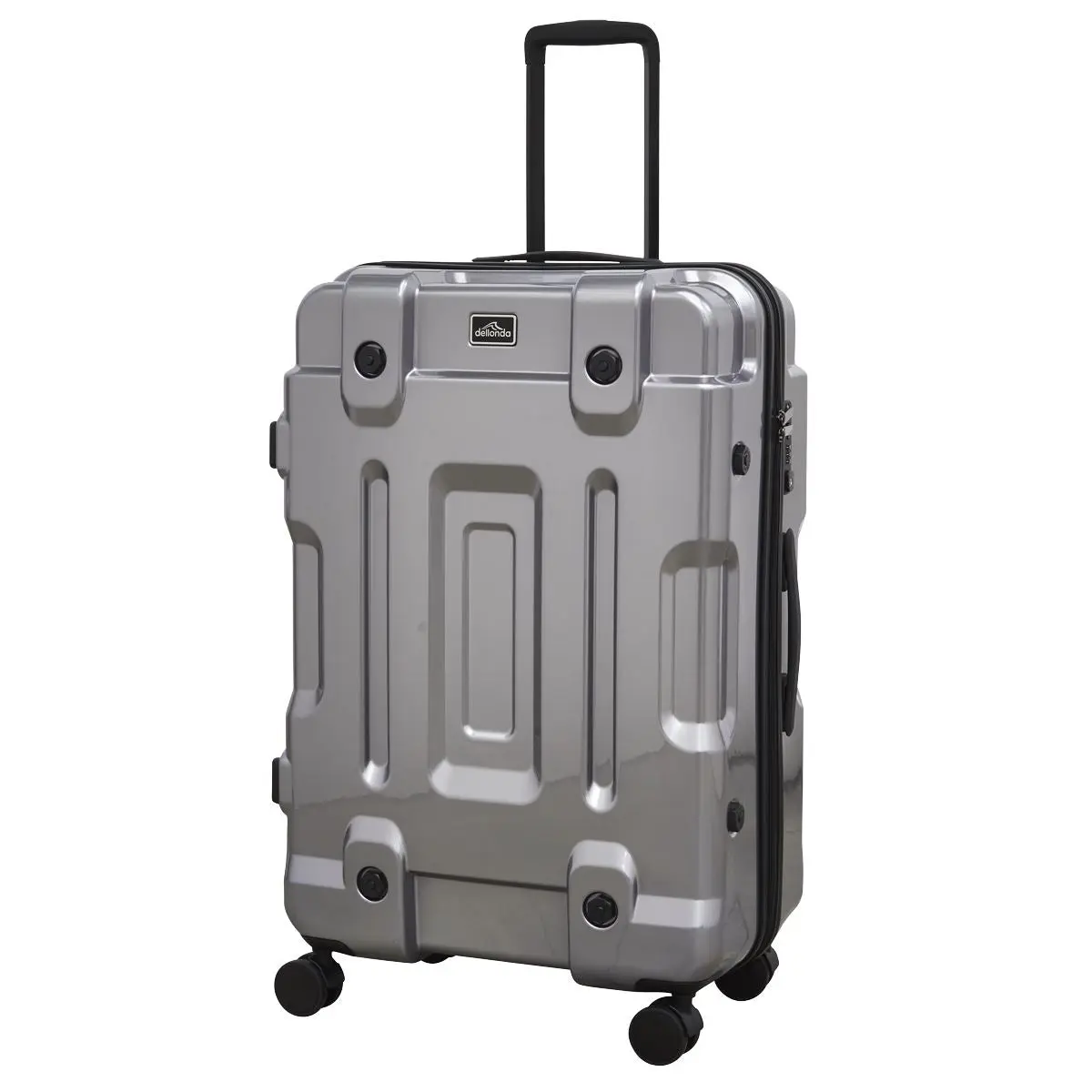 Dellonda 3pc Lightweight ABS Luggage Set  - 20", 24", 28" - Silver - DL9 - Image 9
