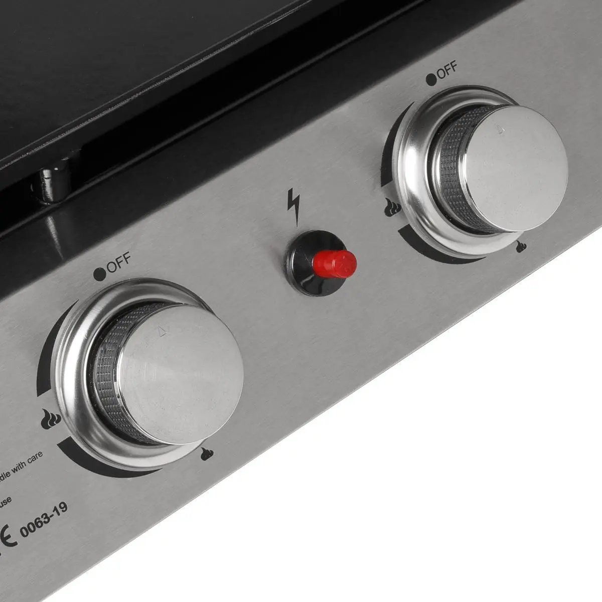 Dellonda 4 Burner Portable Gas Plancha 10kW BBQ Griddle, Stainless Steel - Image 9