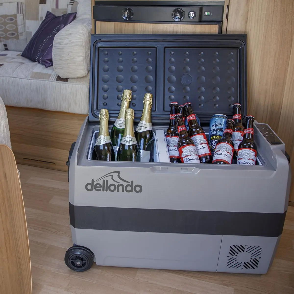 Dellonda 50L Portable Car Fridge, Freezer, 12/24/230V Dual Zone Compressor - Image 8