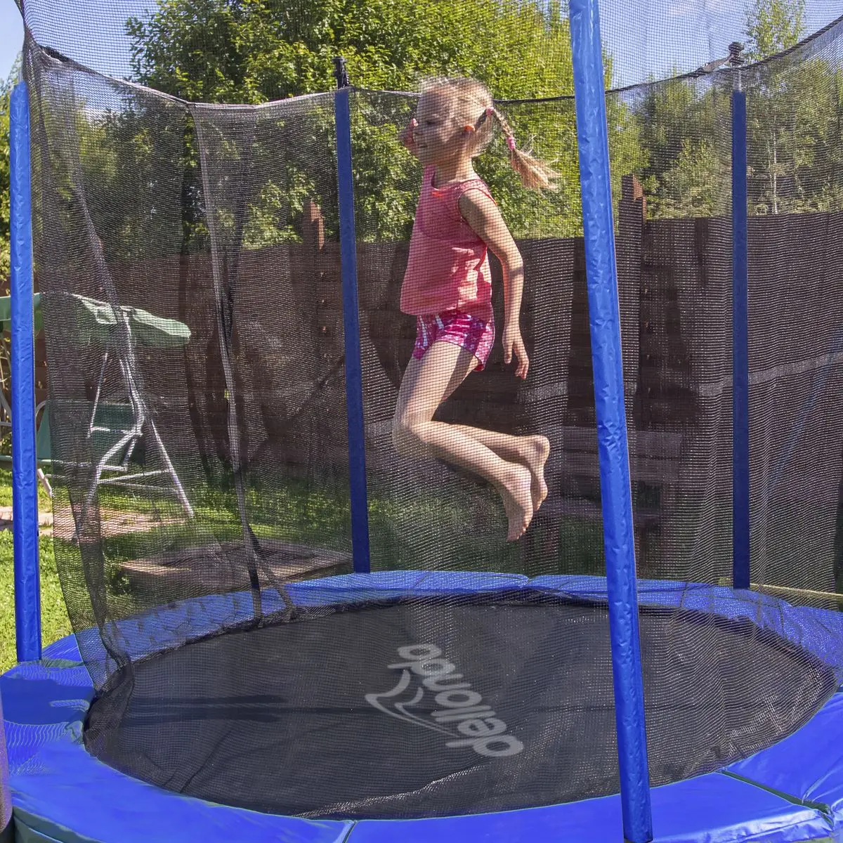 Dellonda 6ft Heavy Duty Outdoor Trampoline with Safety Enclosure Net - Image 5