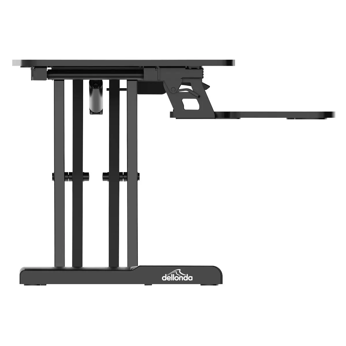Dellonda 71cm Height Adjustable Standing Desk Converter, 50cm Max Height, 15kg Capacity - DH14 - Image 6