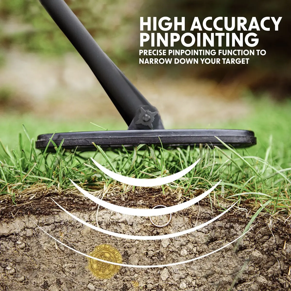 Dellonda Adults Metal Detector with High Accuracy Pinpoint Function - Image 3