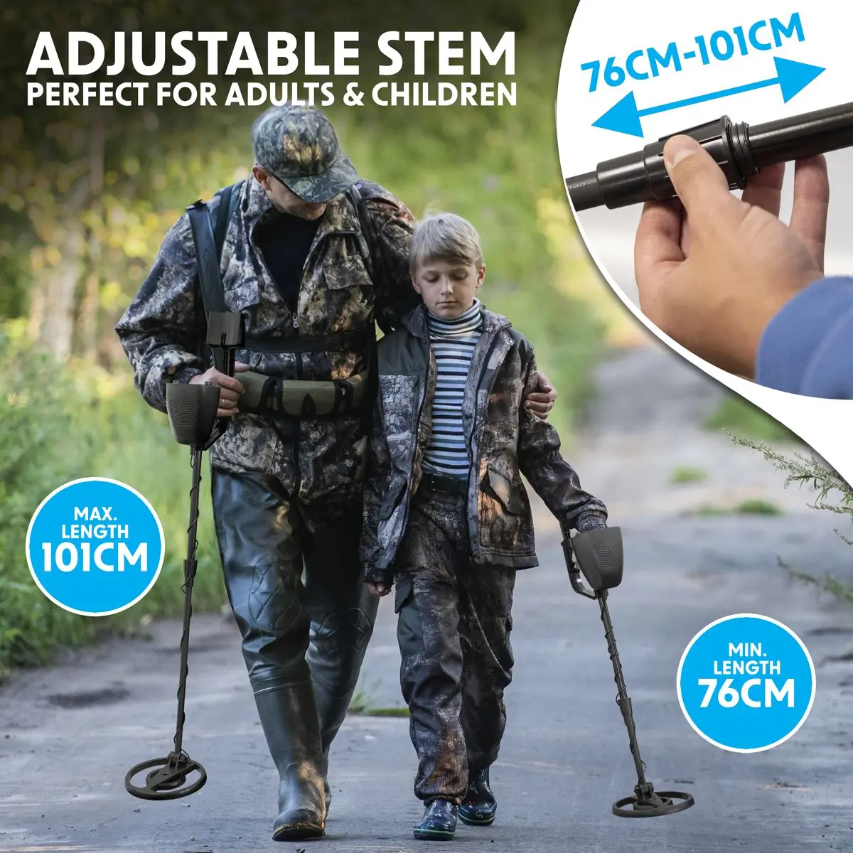 Dellonda Adults Metal Detector with High Accuracy Pinpoint Function - Image 5