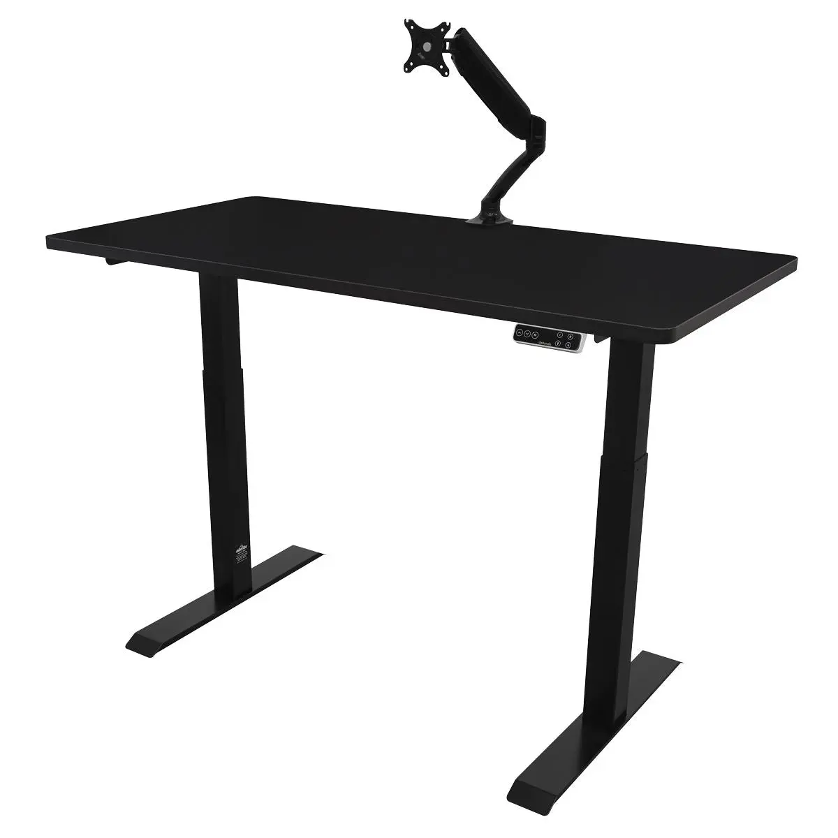 Dellonda Black Electric Height Adjustable Standing Desk, 1400 x 700mm Dual Motor 100kg - Image 4