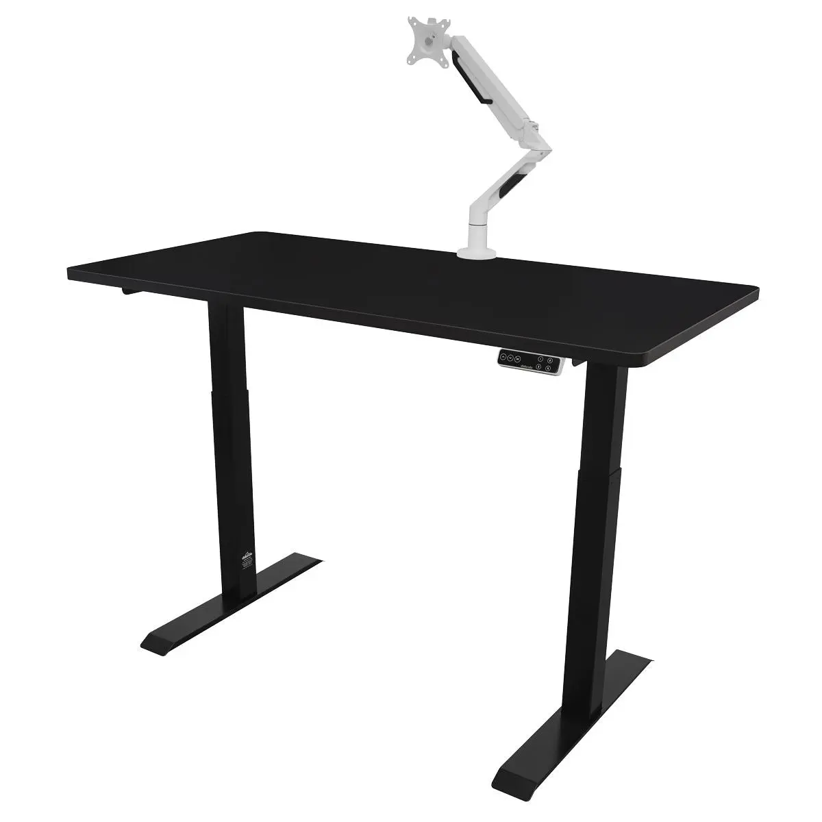 Dellonda Black Electric Height Adjustable Standing Desk, 1400 x 700mm Dual Motor 100kg - Image 6