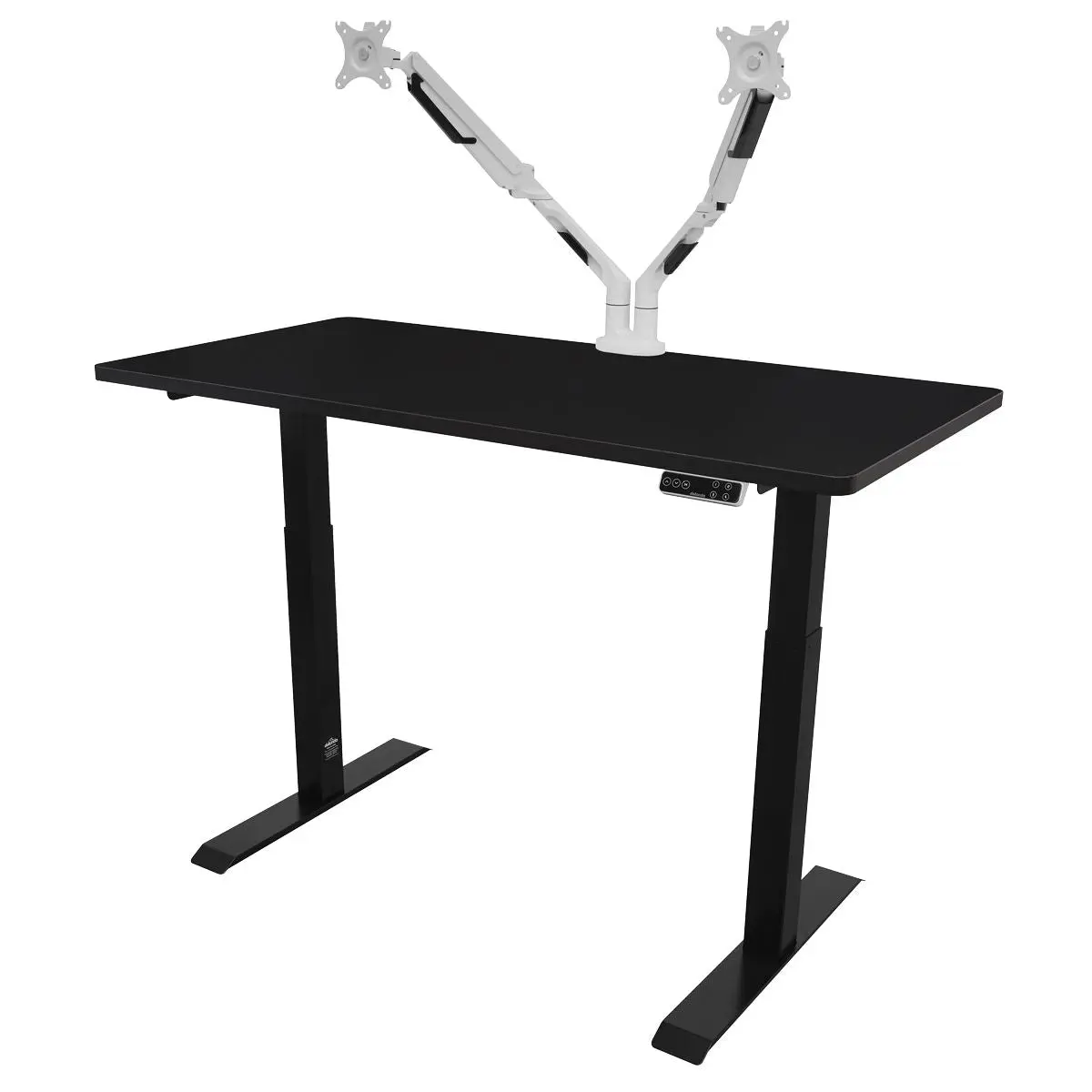 Dellonda Black Electric Height Adjustable Standing Desk, 1400 x 700mm Dual Motor 100kg - Image 7