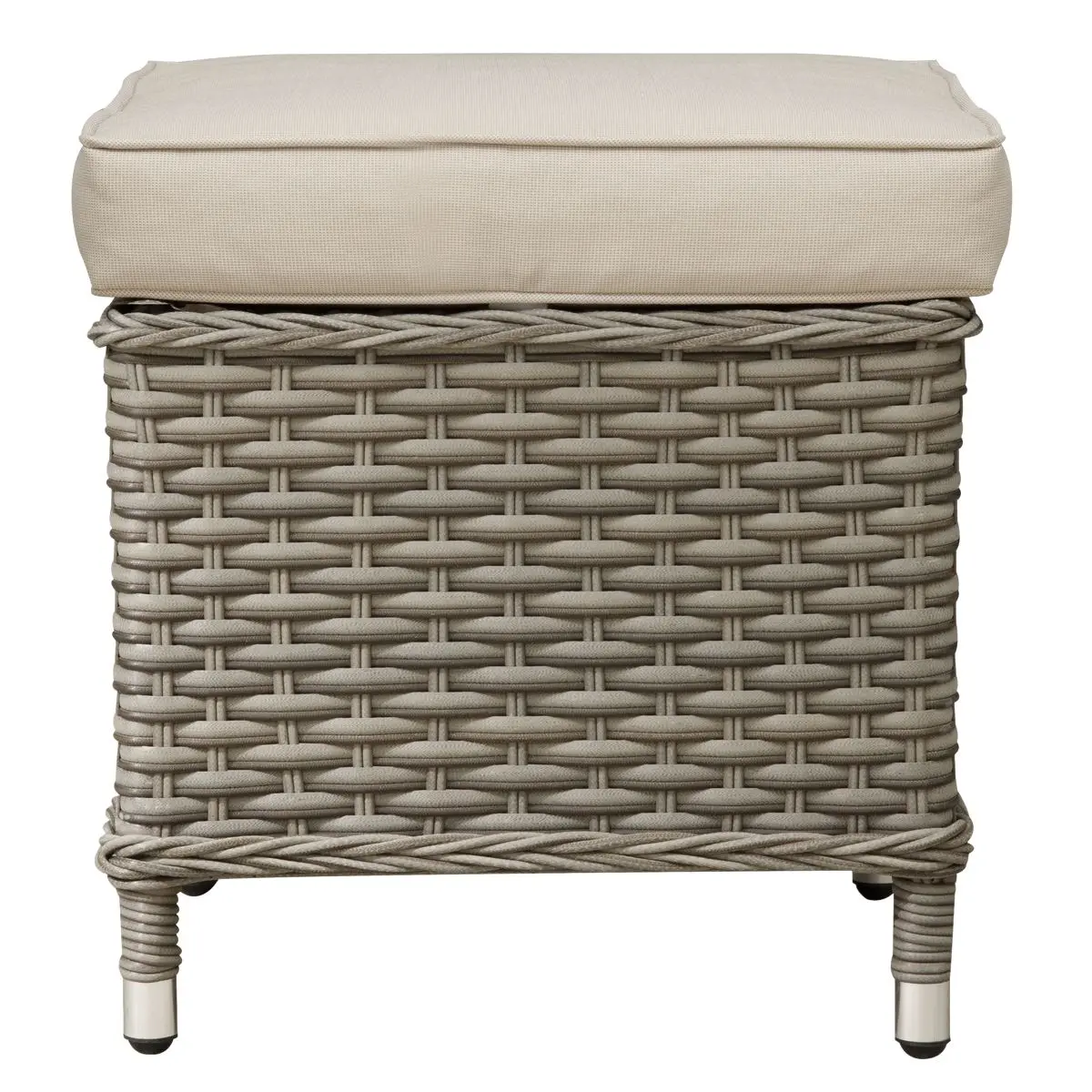 Dellonda Chester Rattan Wicker Outdoor 5 Seat Corner Sofa Set, Brown - Image 3