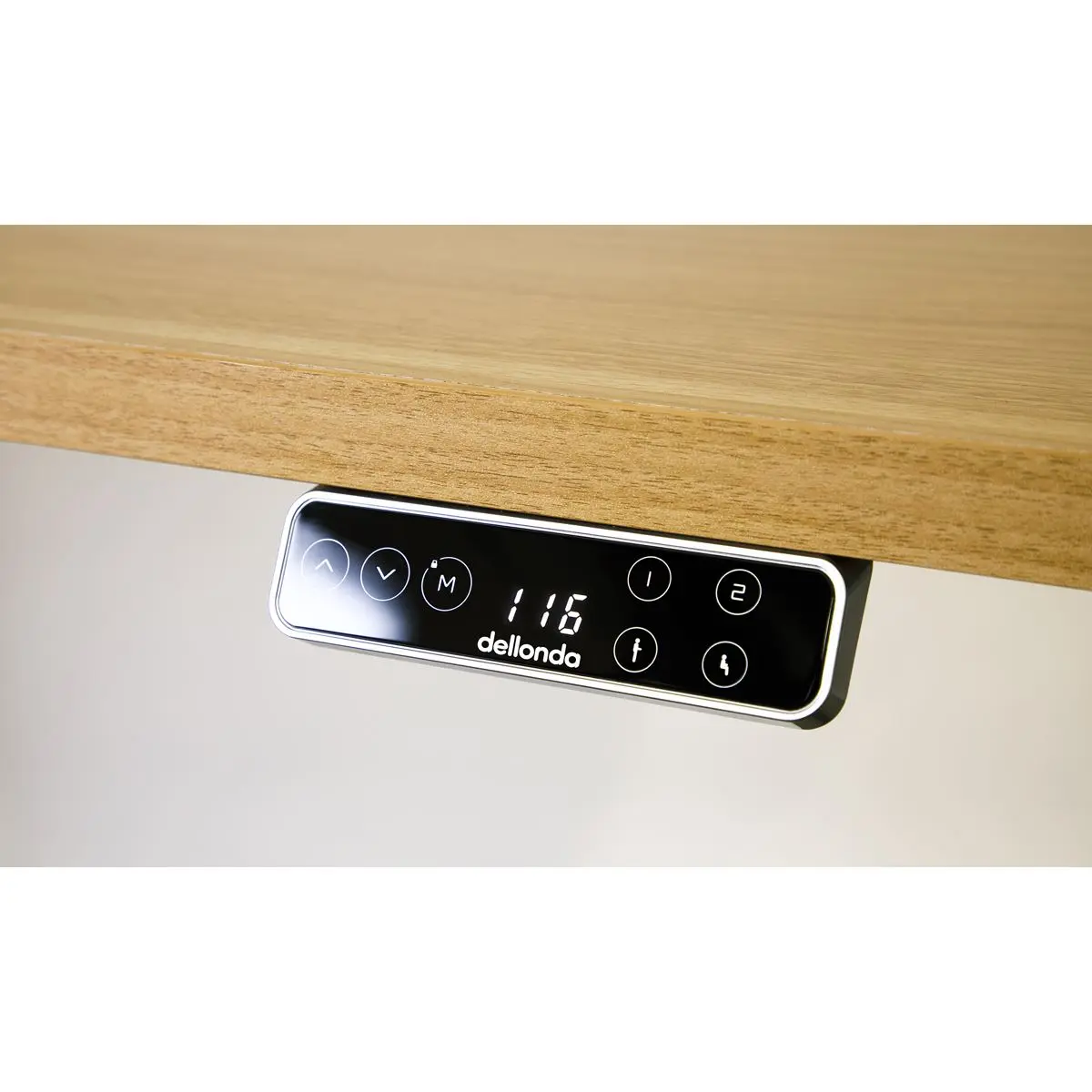 Dellonda Electric Adjustable Desk Frame, Digital Controls, 70kg Capacity, Black - Image 3