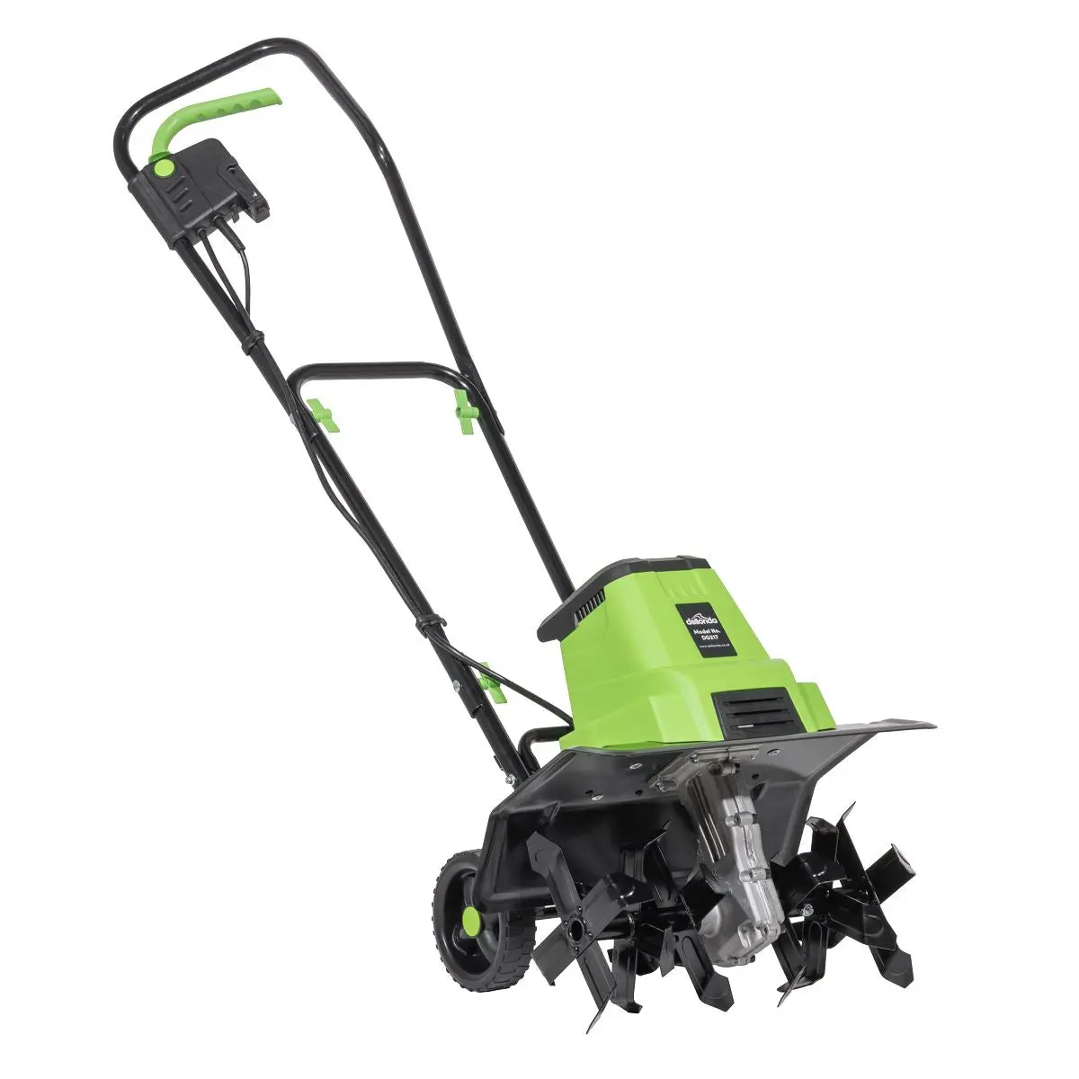 Dellonda Electric Tiller/Cultivator, 1500W Rotavator for Digging Garden Soil, Electric Weeder 40cm Working Width, 6 Blades, 10m Power Cable, Foldable Frame