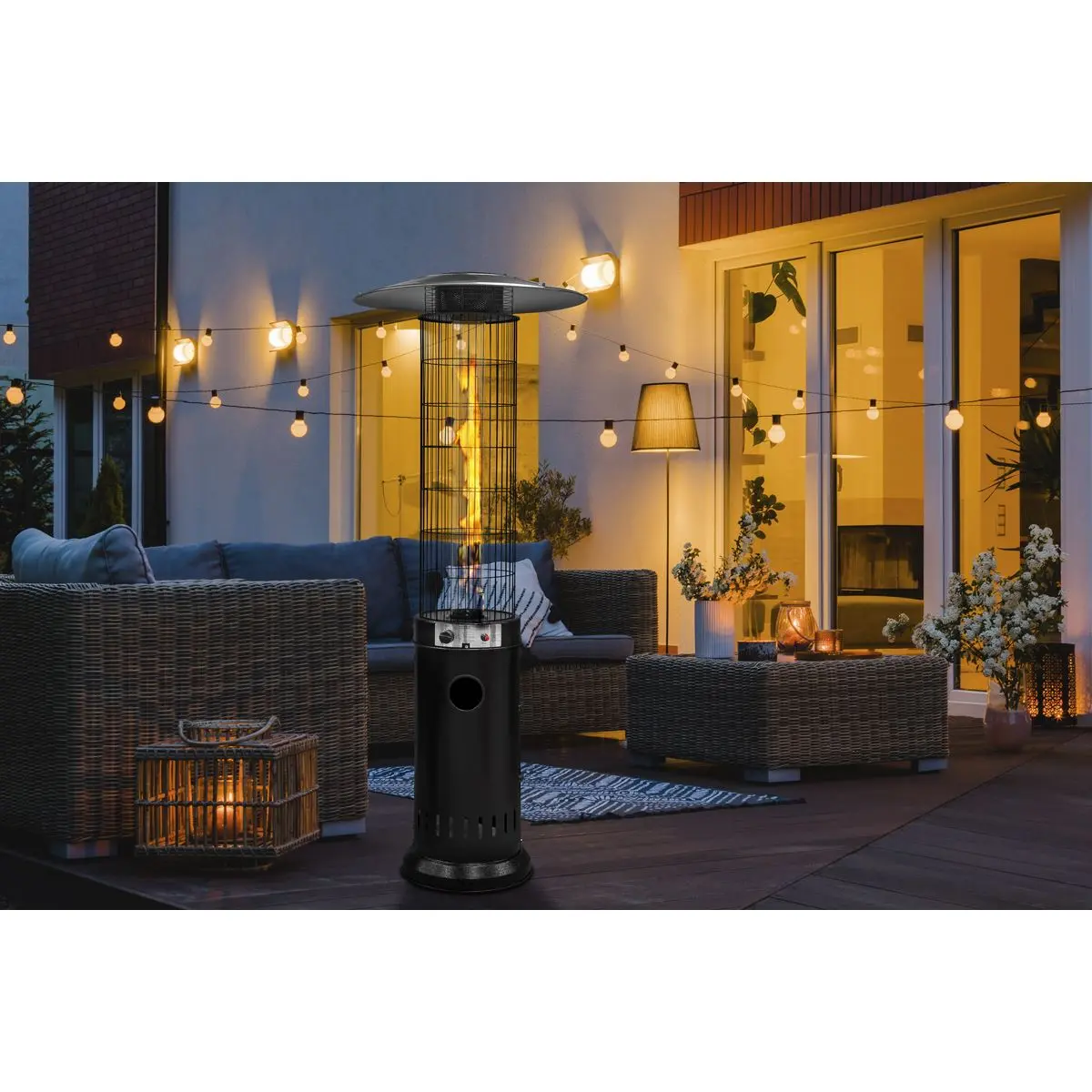 Dellonda Gas Patio Heater 13kW for Commercial & Domestic Use, Black - Image 2