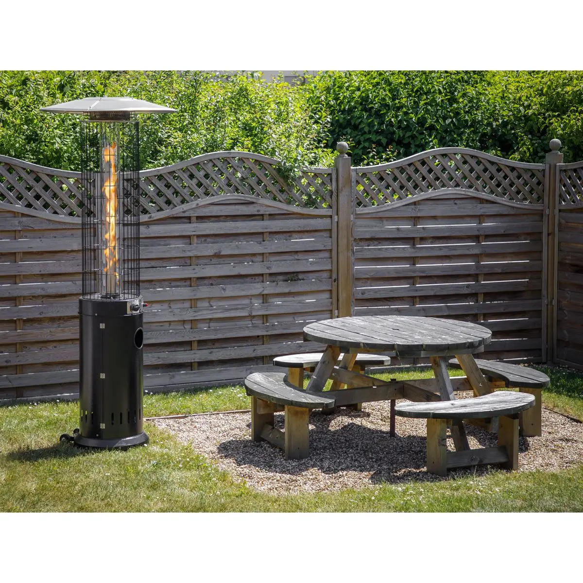 Dellonda Gas Patio Heater 13kW for Commercial & Domestic Use, Black - Image 9
