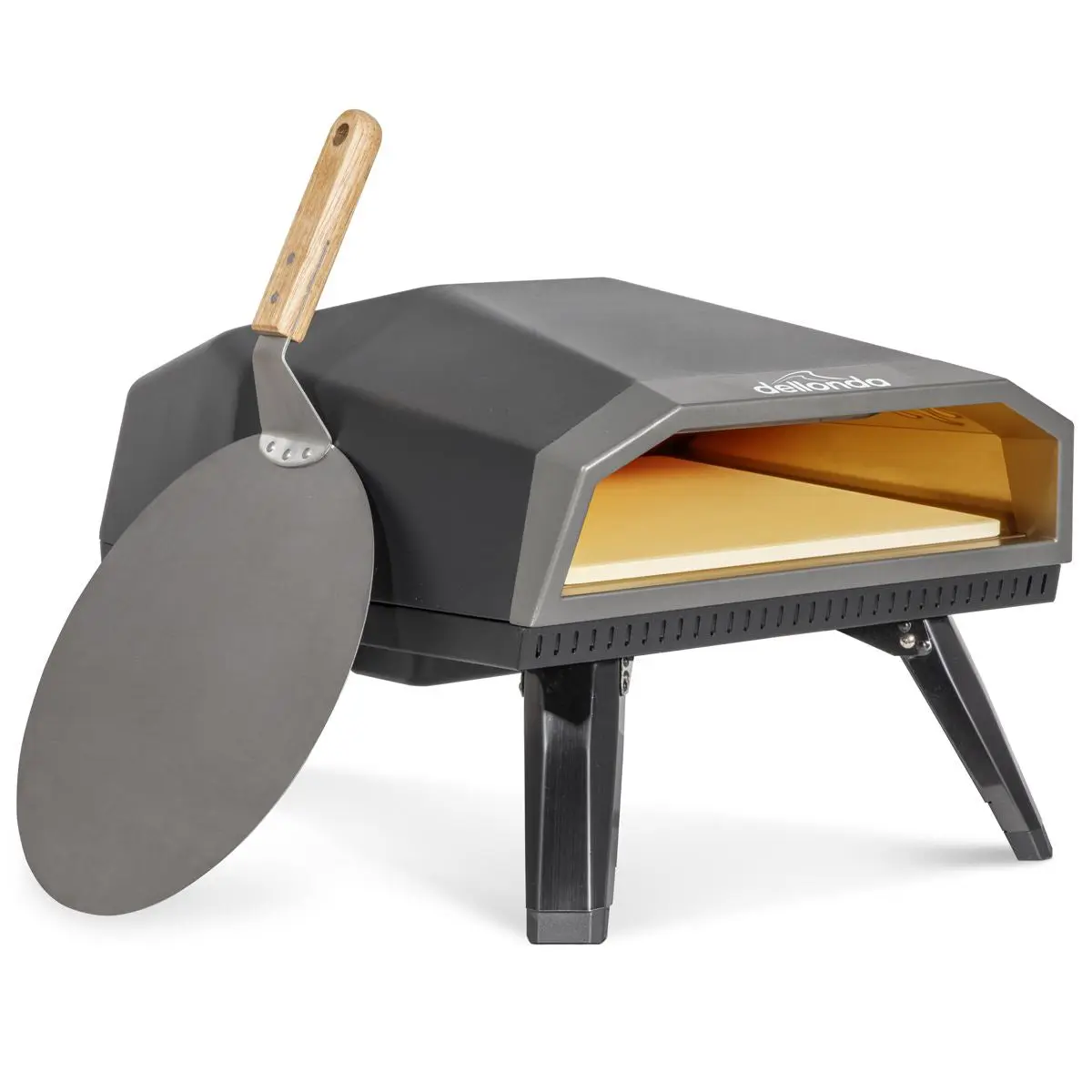 Dellonda Gas Pizza Oven with Gas Regulator, Water Resistant Cover/Carry Bag & 12" Pizza Peel - Image 2