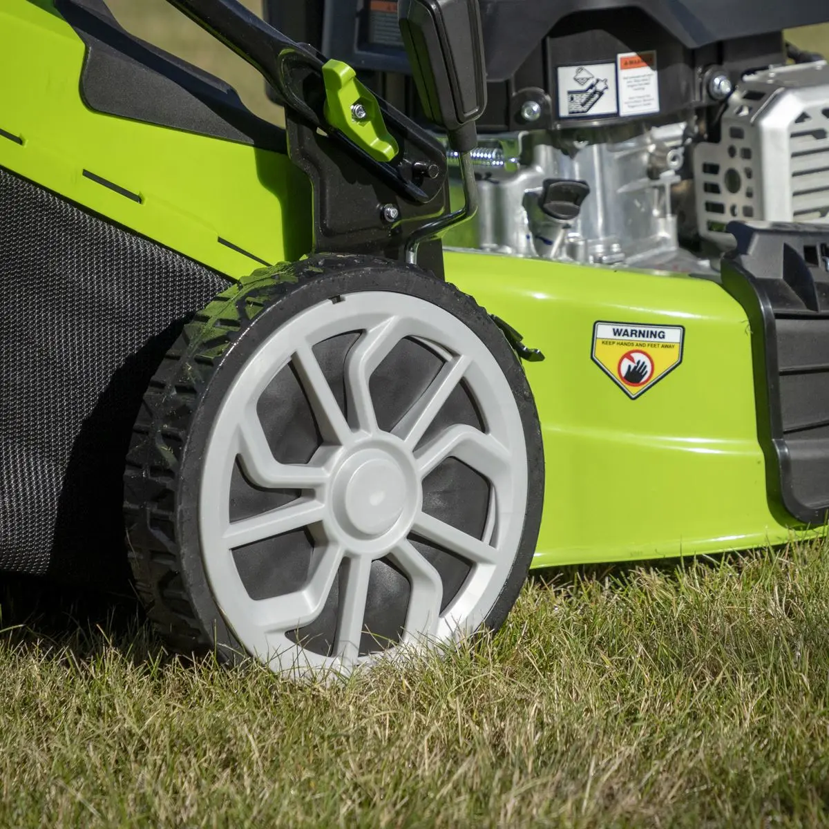 Dellonda Hand-Propelled Petrol Lawnmower Grass Cutter, 127cc 16"/41cm 4-Stroke - Image 2