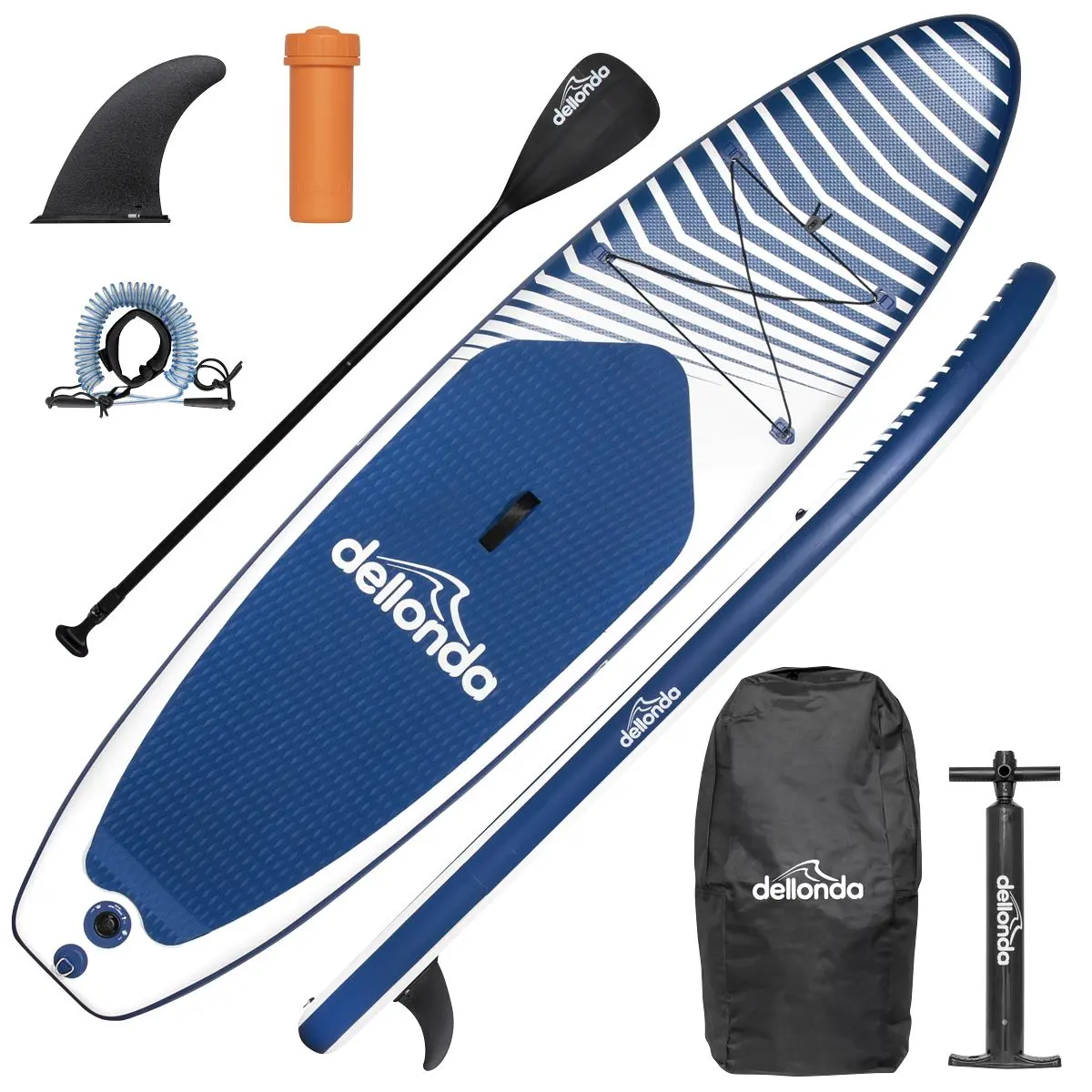 Dellonda Inflatable Stand Up Paddle Board 10'2" - Light Blue - Image 2