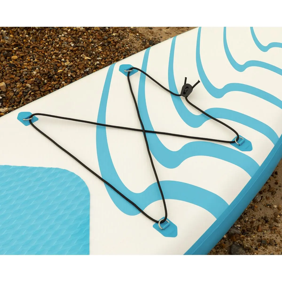 Dellonda Inflatable Stand Up Paddle Board 10'6" - Blue/White - Image 13
