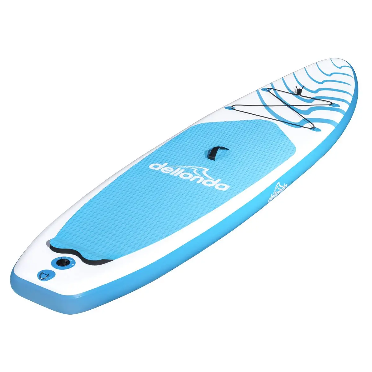Dellonda Inflatable Stand Up Paddle Board 10'6" - Blue/White - Image 17