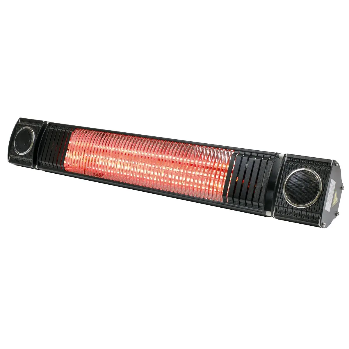Dellonda Infrared Outdoor 2000W Patio Heater with Speakers for Music, Black - Image 12