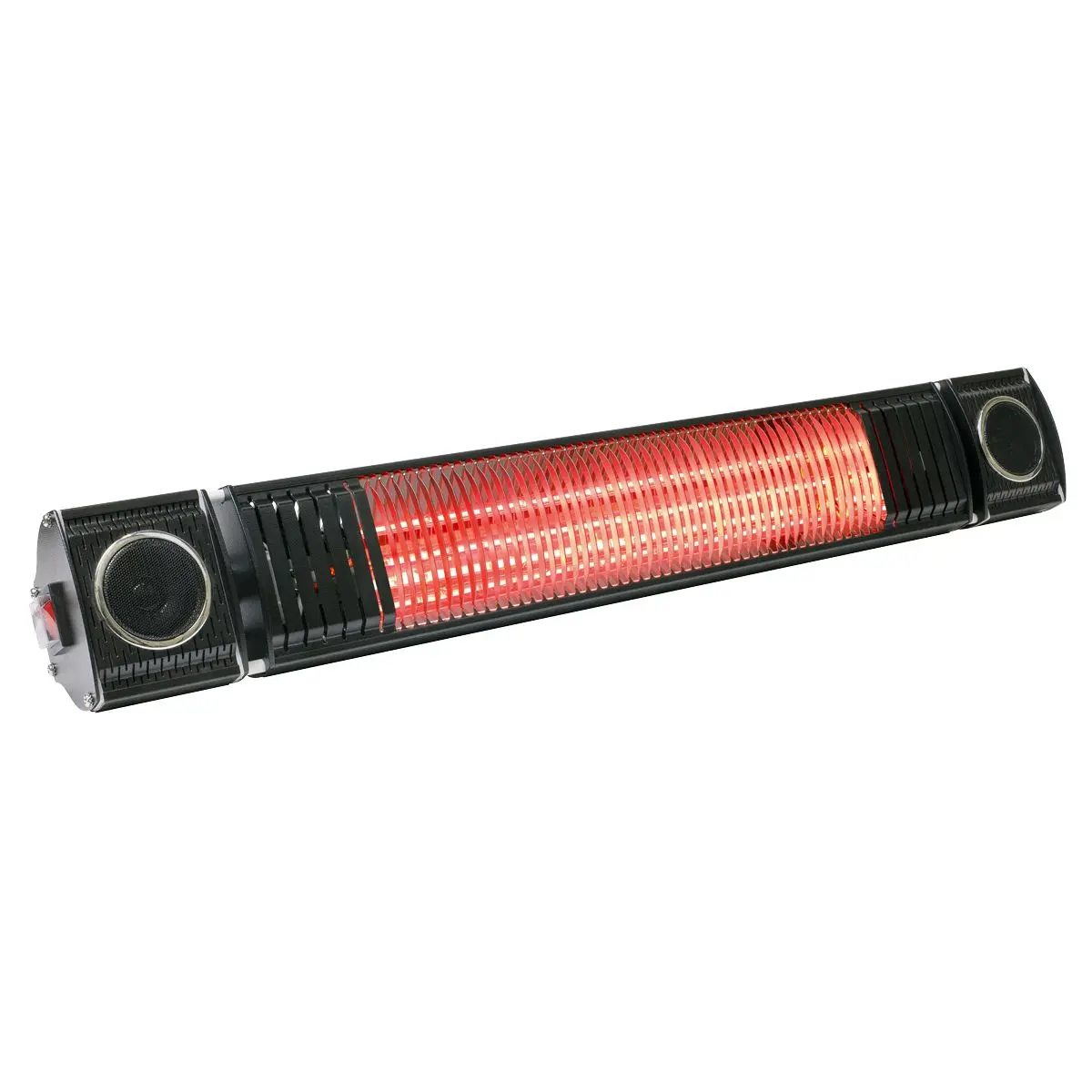 Dellonda Infrared Outdoor 2000W Patio Heater with Speakers for Music, Black - Image 5