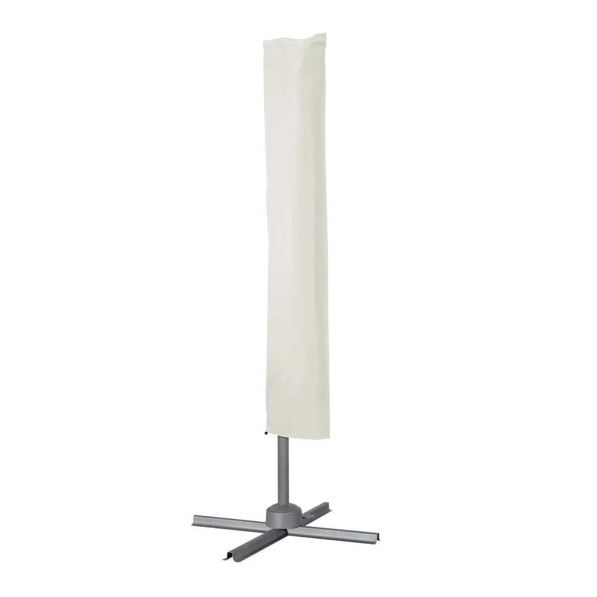 Dellonda Ø3m Garden/Patio Cantilever Parasol/Umbrella with Crank Handle, 360° Rotation, Tilt and Cover, Cream - Image 5