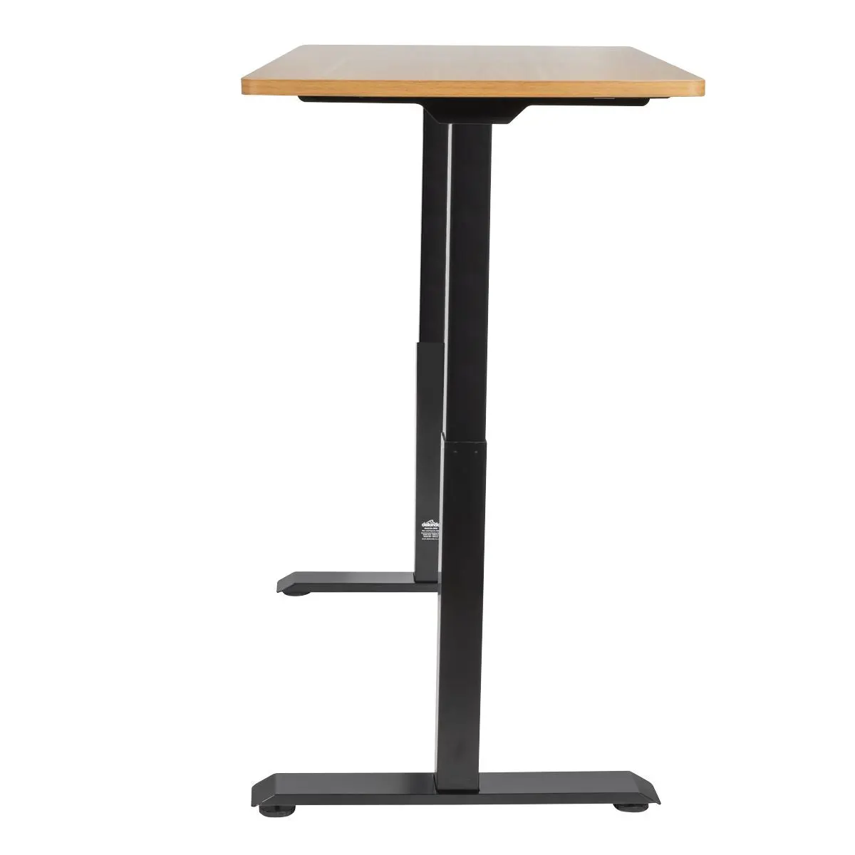 Dellonda Oak Electric Height Adjustable Standing Desk, 1400 x 700mm Dual Motor 100kg - Image 3