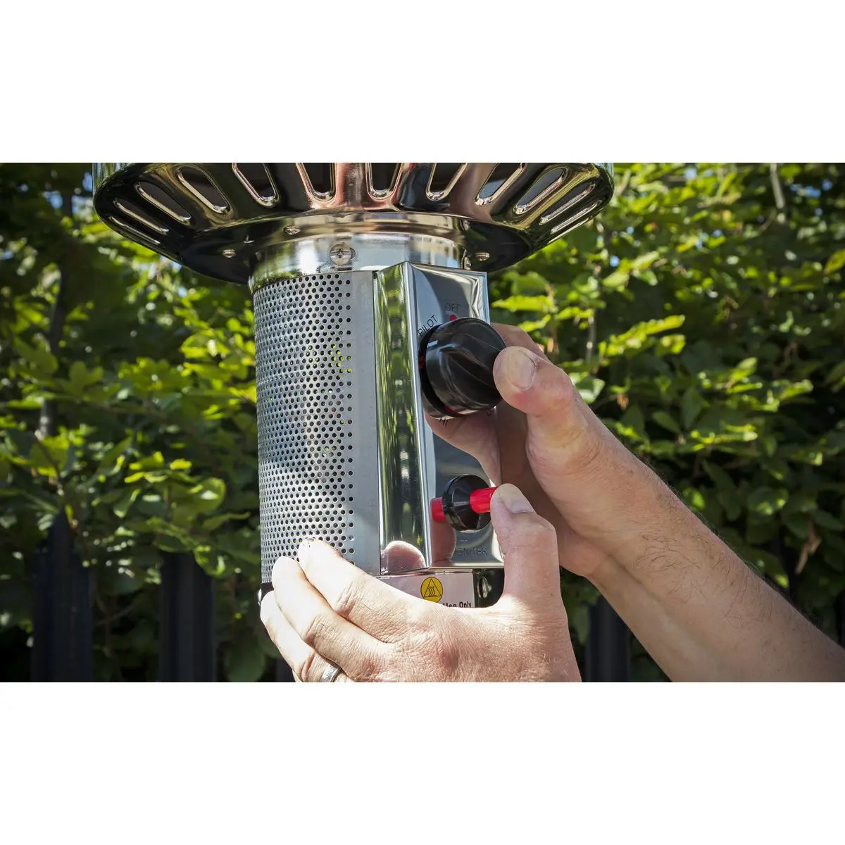 Dellonda Outdoor Garden Gas Patio Heater 13kW Commercial & Domestic Use, Black - Image 4