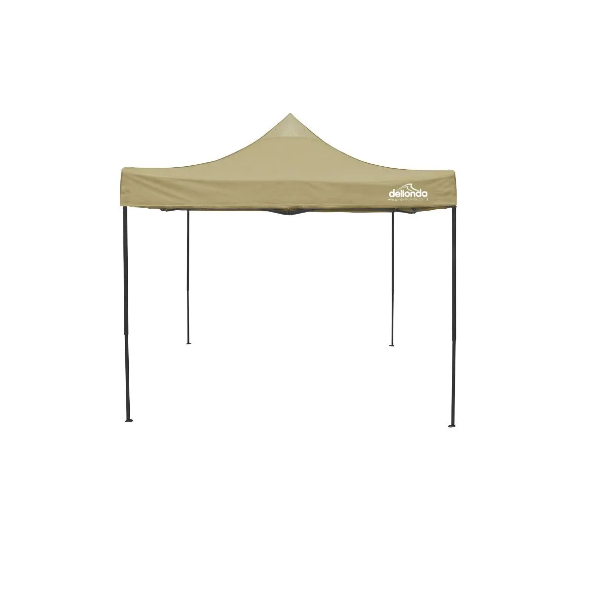 Dellonda Premium 3 x 3m Pop-Up Gazebo, PVC Coated, Water Resistant Fabric, Supplied with Carry Bag, Rope, Stakes & Weight Bags - Beige Canopy - Image 9