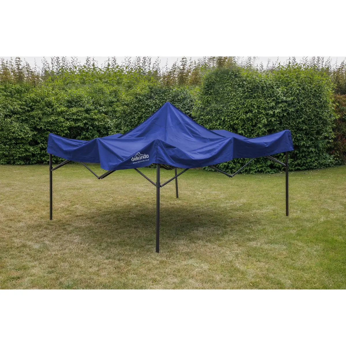 Dellonda Premium 3 x 3m Pop-Up Gazebo, PVC Coated, Water Resistant Fabric, Supplied with Carry Bag, Rope, Stakes & Weight Bags - Blue Canopy - Image 10