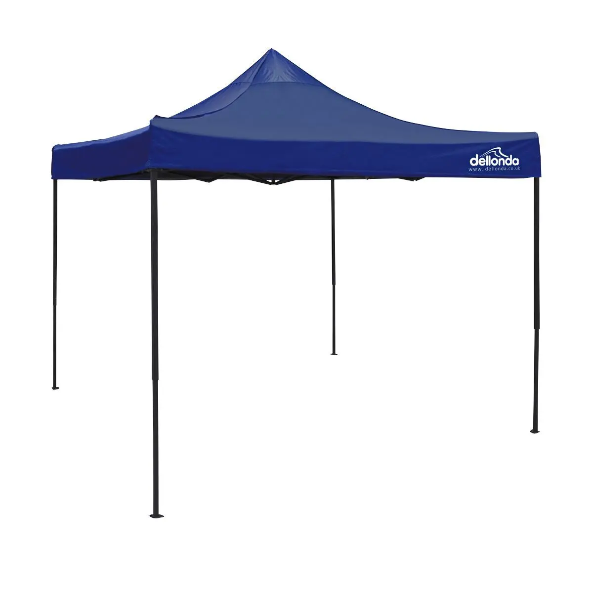 Dellonda Premium 3 x 3m Pop-Up Gazebo, PVC Coated, Water Resistant Fabric, Supplied with Carry Bag, Rope, Stakes & Weight Bags - Blue Canopy - Image 7