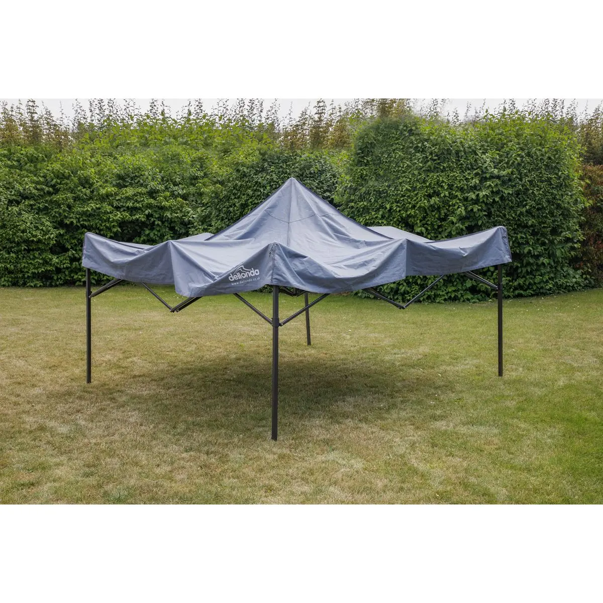Dellonda Premium 3 x 3m Pop-Up Gazebo, PVC Coated, Water Resistant Fabric, Supplied with Carry Bag, Rope, Stakes & Weight Bags - Grey Canopy - Image 11