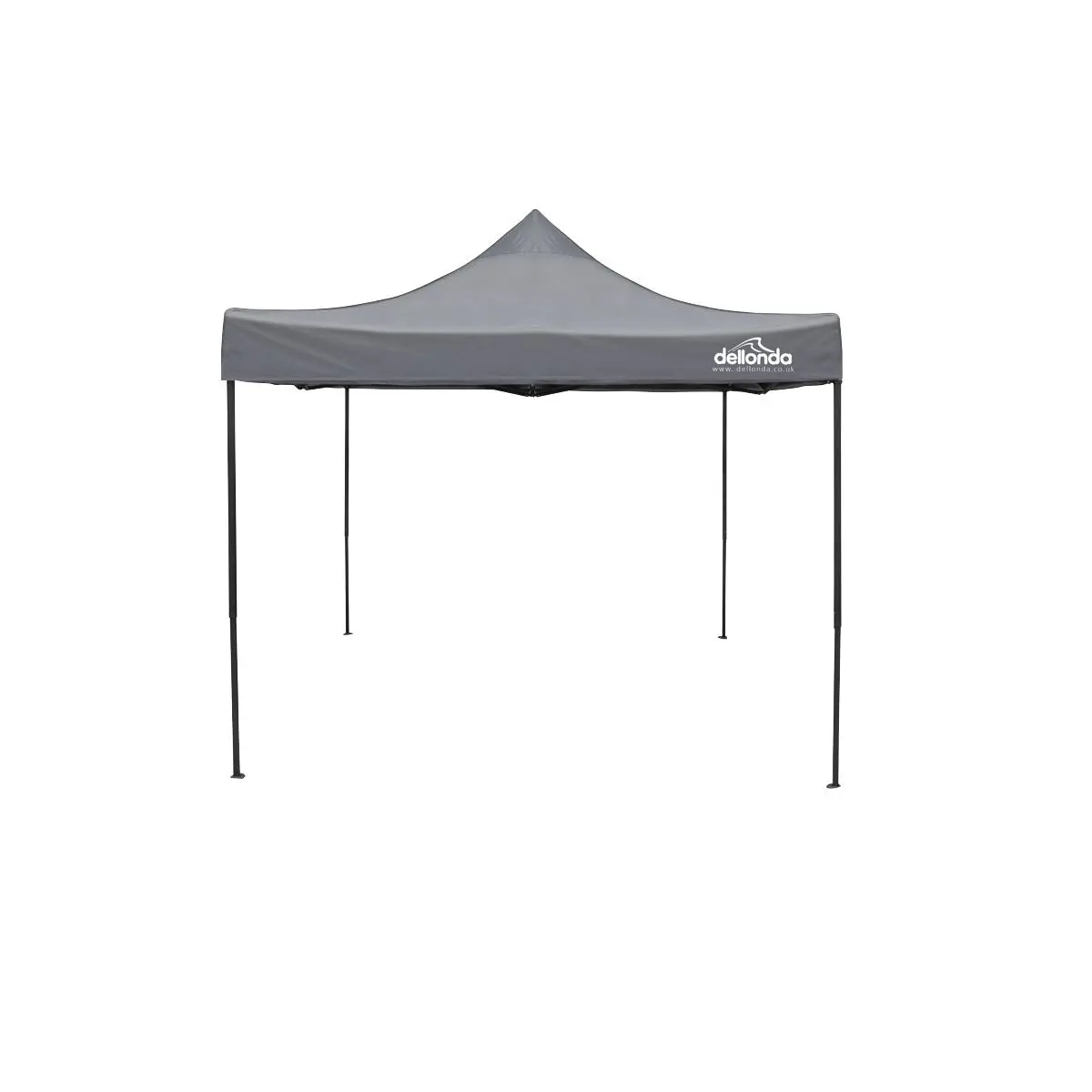 Dellonda Premium 3 x 3m Pop-Up Gazebo, PVC Coated, Water Resistant Fabric, Supplied with Carry Bag, Rope, Stakes & Weight Bags - Grey Canopy - Image 9