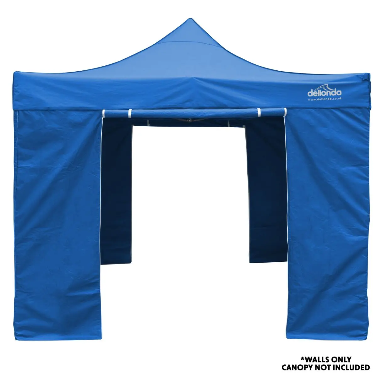 Dellonda Premium Gazebo/Marquee Side Walls/Doors/Windows, Fits 3 x 3m Models - Blue - Image 4