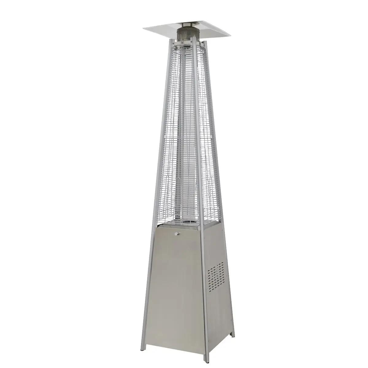 Dellonda 13kW Pyramid Gas Patio Heater 13kW Commercial/Garden Use - Stainless Steel - Image 5
