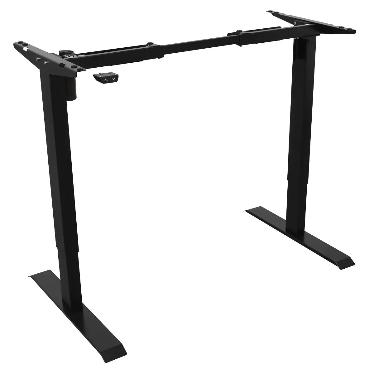 Dellonda Single Motor Adjustable Desk Frame, 70kg Capacity, Black - DH17 - Image 3