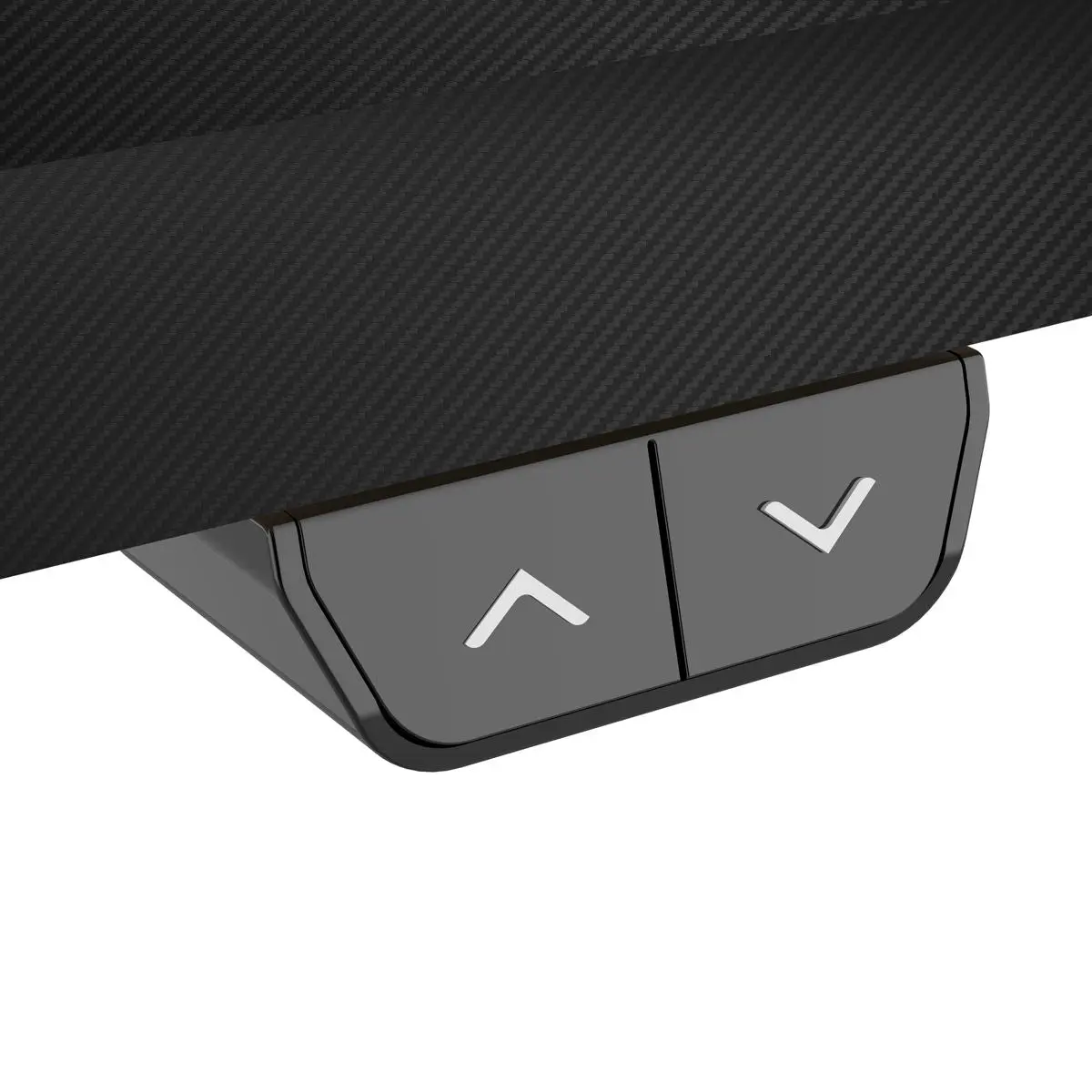 Dellonda Single Motor Height-Adjustable Electric Sit & Stand Gaming Desk with Carbon Fibre Desktop & White Frame - Image 2