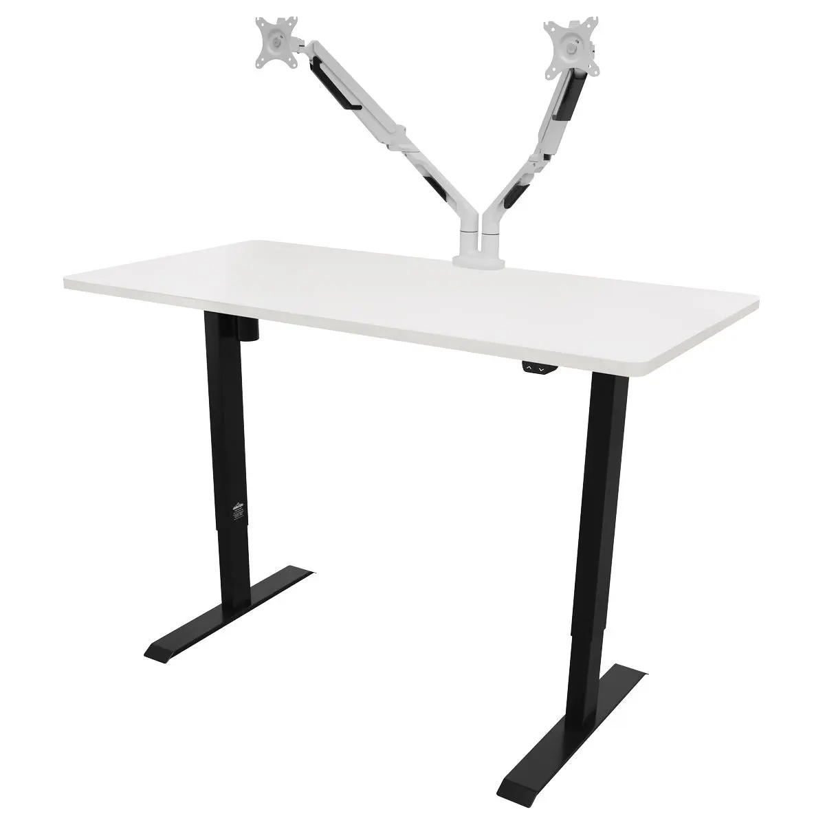 Dellonda White Electric Height Adjustable Standing Desk, Quiet, Home Office, 1400x700mm - Image 12