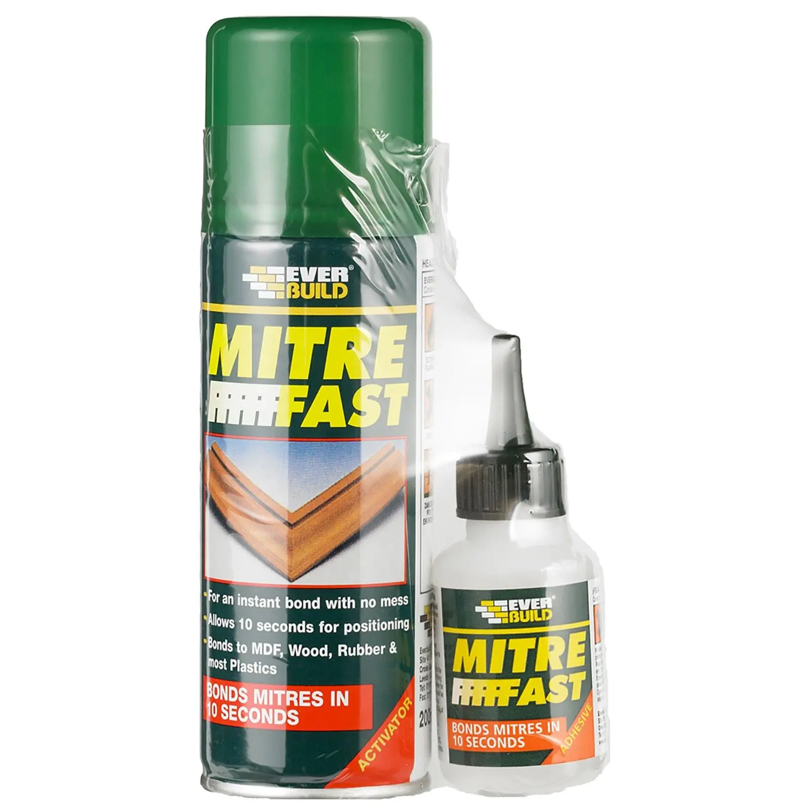 Everbuild Industrial Mitre Fast 200ml Activator 50g Adhesive - Image 2