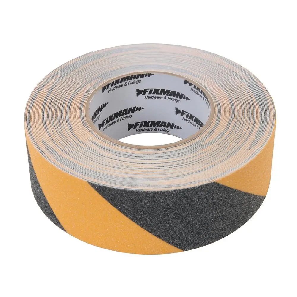 Fixman Anti-Slip Tape 50mm x 18m Black/Yellow 190583