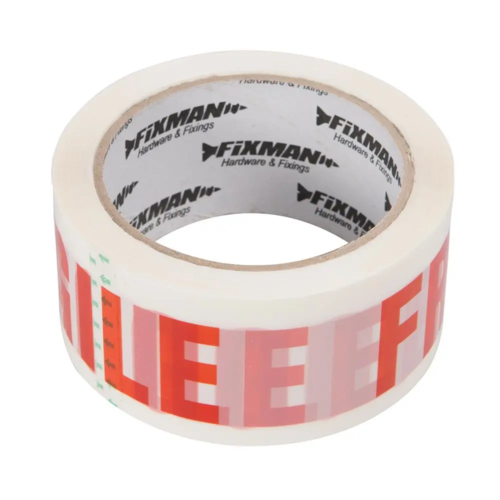 Fixman FRAGILE Packing Tape 48mm x 66m 191480