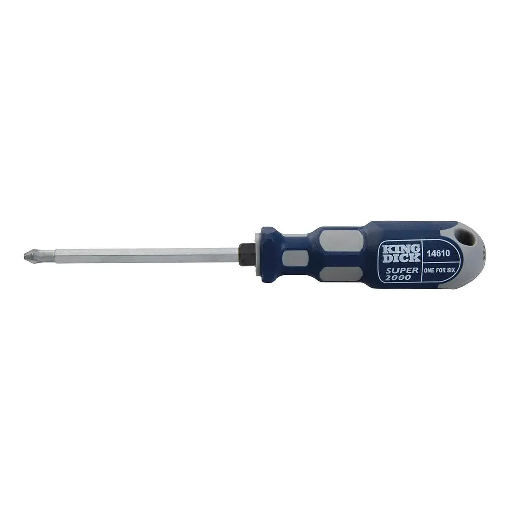 King Dick 1-for-6 Screwdriver 100mm PZ1, PZ2, PZ3 & PH1, PH2, PH3 14610 - Image 3