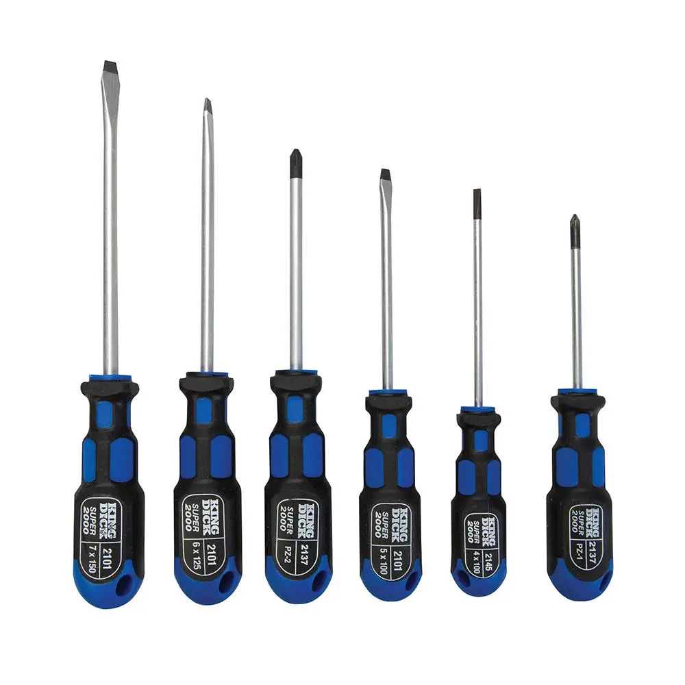 King Dick Screwdriver Set 6pce Slotted / PZ 26602 - Image 2