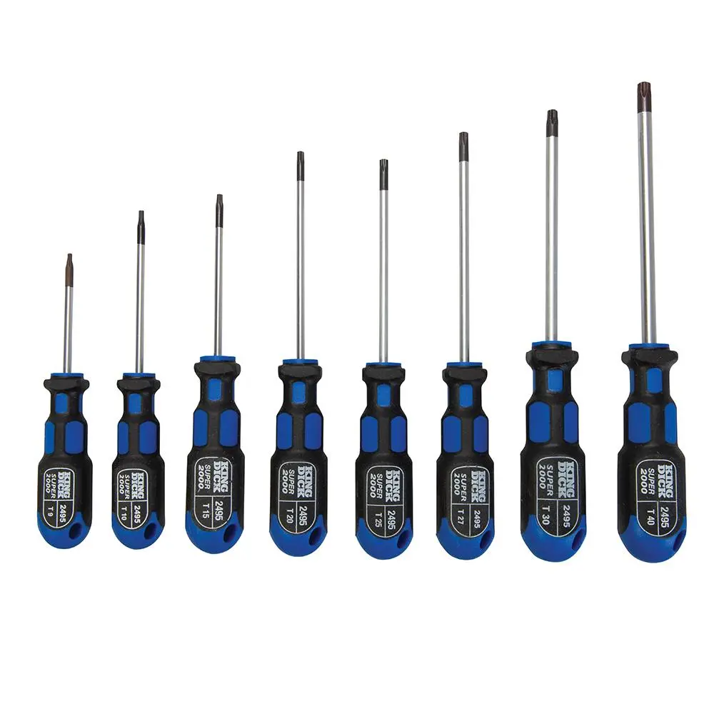 King Dick Screwdriver Set 8pce T9 - T40 256113 - Image 2