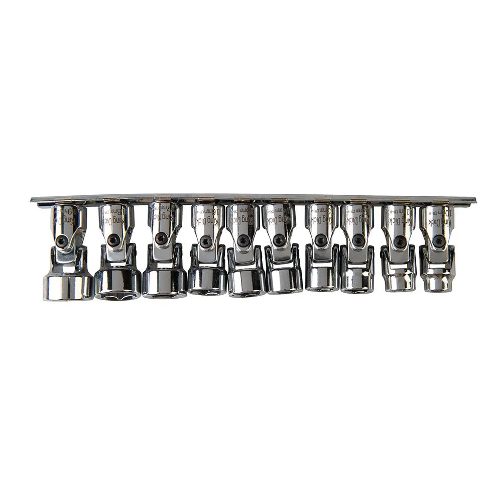 King Dick SD 3/8" Universal Socket Short Metric Set 10pce 10 - 19mm MSMU1019S - Image 4