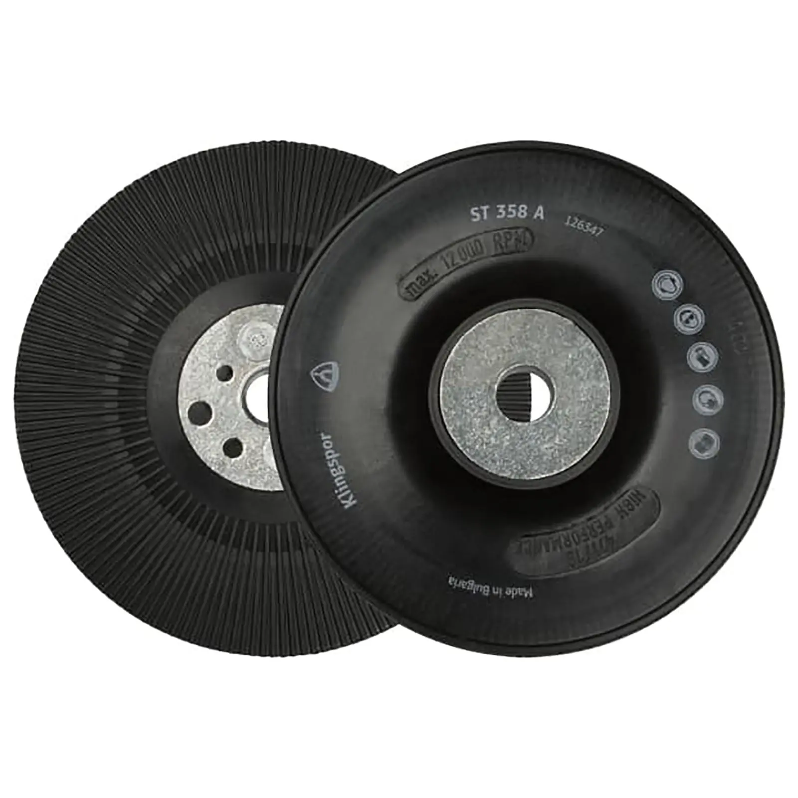 Klingspor Fibre Discs for Stainless Steel Angle Grinding 115mm Aluminium Oxide Grain FS966 ACT