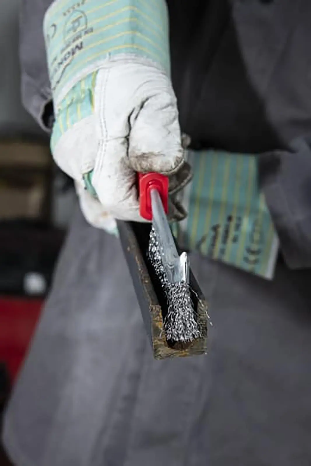 Klingspor Hand Wire Brush Steel Stainless Steel Brass 265mm Plastic Handle BHP600 - Image 2