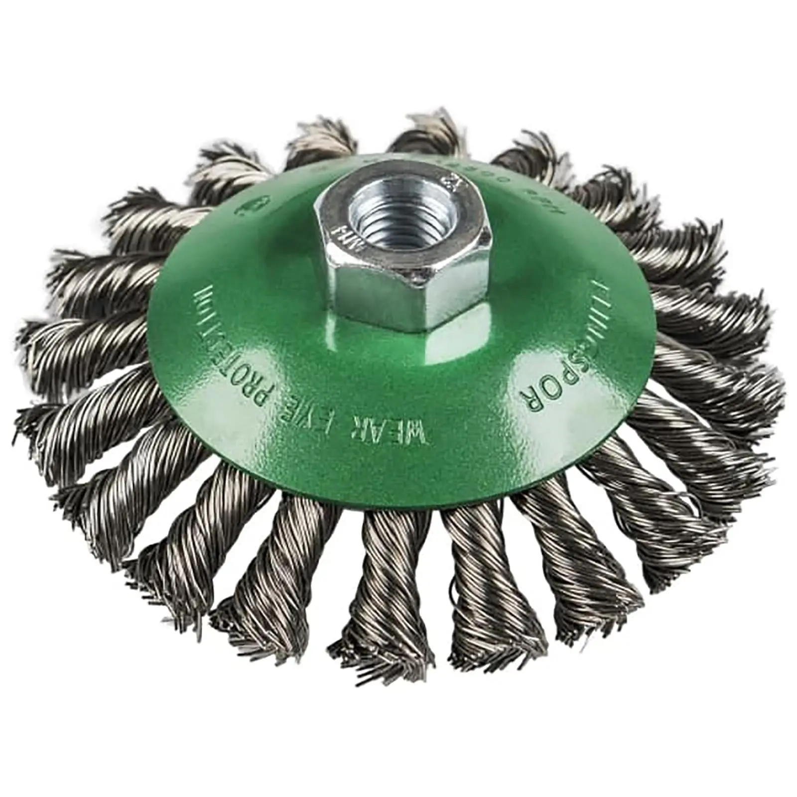 Klingspor Twist Knot Cone Brush Wire Wheel 100mm 115mm M14 Stainless Steel BK600Z - Image 2
