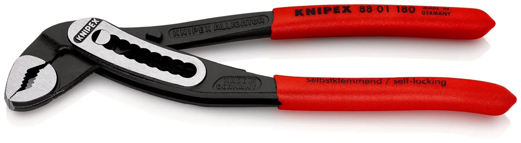 KNIPEX Alligator Water Pump Pliers 180mm Plastic Coated Handles Non Slip 88 01 180