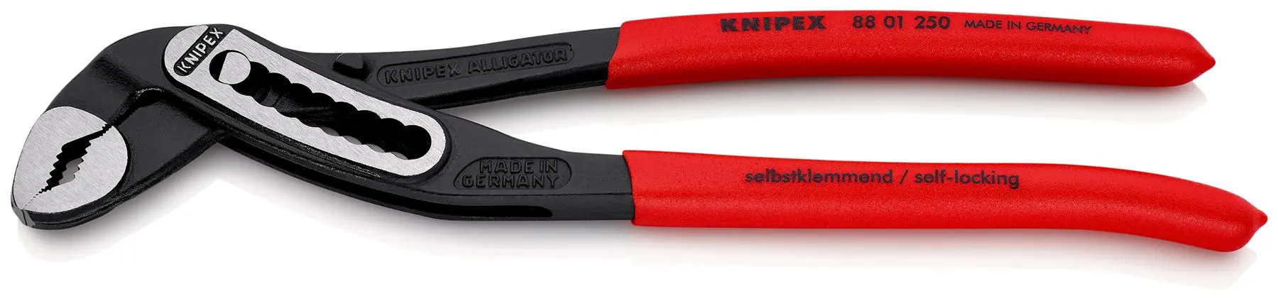 KNIPEX Alligator Water Pump Pliers 250mm Plastic Coated Handles Non Slip 88 01 250 SB