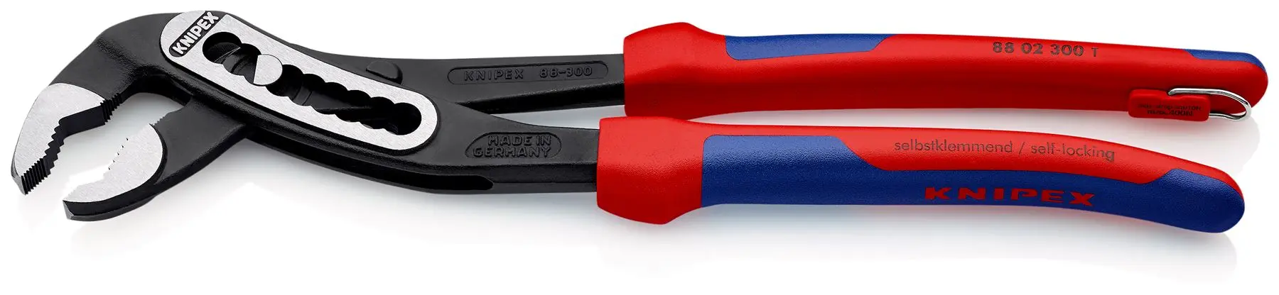 Knipex Alligator® Water Pump Pliers 70mm Capacity 300mm Multi Component Grips Tether Point 88 02 300 T - Image 2